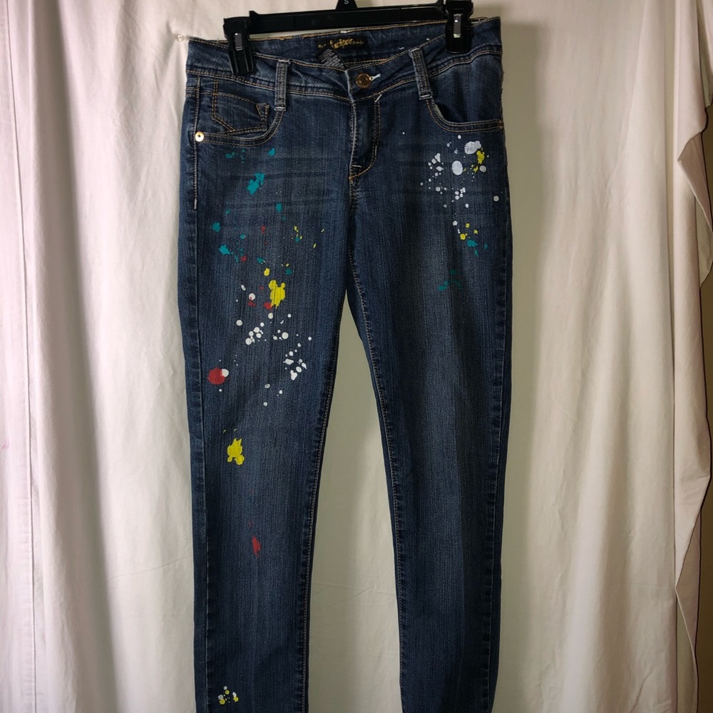 South Pole Jeans size 7 with paint splatter